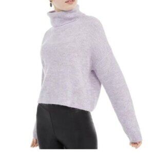 Sun & Moon Crop Boxy Turtleneck Sweater